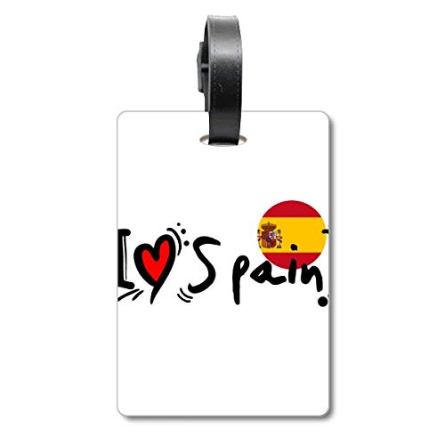 Étiquette d'identification valise I Love Espagne et porte-adresse de voyage
