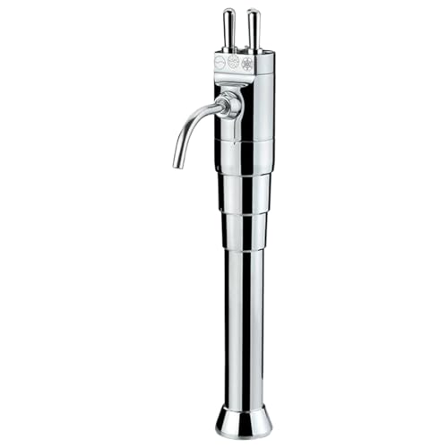 BieTal® Classic mit 3 Hebeln Theken Gastronomie Sprudelwasser Aqua Wasser Schanksäule Zapfstelle Zapfsäule Zapftower Sodaarmatur 3 leitig verchromt