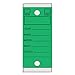 GREEN - Genuine Versa-Tags Key Tags, Self-Protecting (250 tags per box with metal rings)