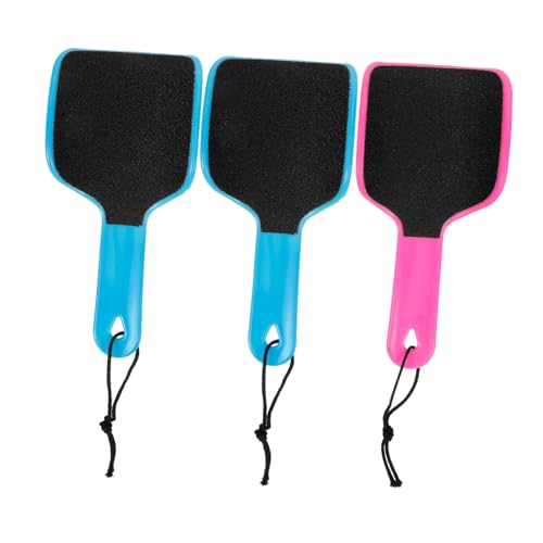 Beavorty 3個 両面サンドペーパー足ヤスリ フットマシン ハード 用フットファイル 用フットファイル かかとやすり 足のリムーバー ハード リムーバーフット プラスチック