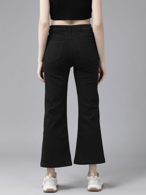 Image of GUTI Womens High Rise Crop Length Jeans()