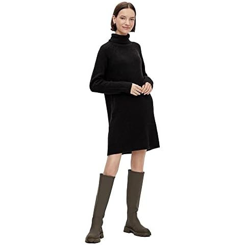Robe en maille col montant PIECES Cover