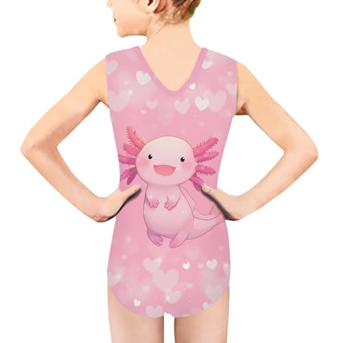 Image of Biyejit Girls Leotards Dance Sport Wear Gymnastics One-Piece Swimwear for Kids 3-14 Years