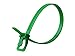 RETYZ EveryTie 8 Inch Green Releasable, Reusable, One-Handed, Tool-Free, Patented Cable Tie and Zip Tie Solution - 100 Pack