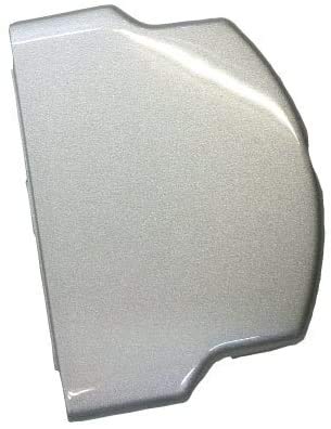 PSP 2000 3000 共通パーツ 修理 交換 互換 部品 オリジナルウエス付き (バッテリーカバー 銀 シルバー)