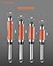 Crosstar 4Pcs Flush Trim Router Bit Set 1/4