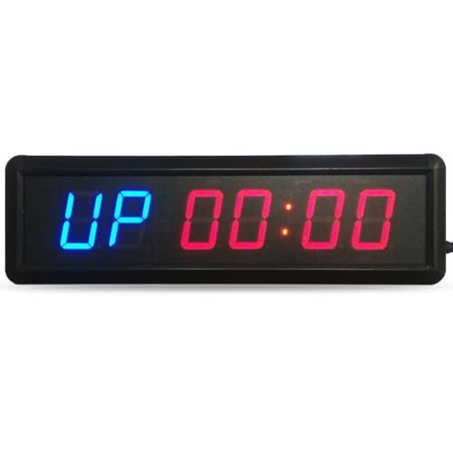 Reloj temporizador de gimnasio con control remoto miniatura 1