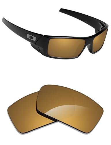 Image of Alphax Polarized Replacement Lenses for Oakley Gascan OO9014 60mm Sunglasses | Glare Reduction | Precision Cutting