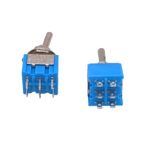 Interruptor de palanca ON-OFF-ON de 6 pines para modelismo y paneles de simulación 4