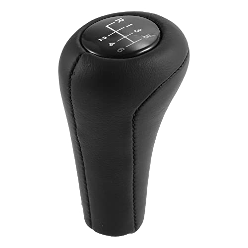 X AUTOHAUX 6 Speed Manual Gear Stick Shift Knob Transmission Gear Lever Stick Shifter Handle for BMW X1 E84 for BMW X3 E83 ABS Faux Leather Black