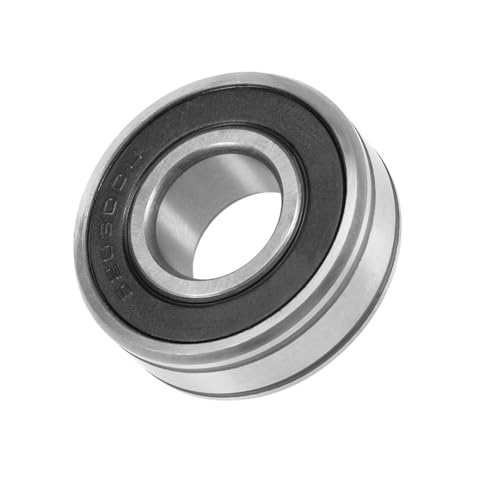 METALLIXITY Deep Groove Ball Bearing (6203W14-2RS, 17mm x 40mm x 14mm) 1Pcs, Chromium Steel Sealed Industrial Bearings - for Industrial Micro Motor