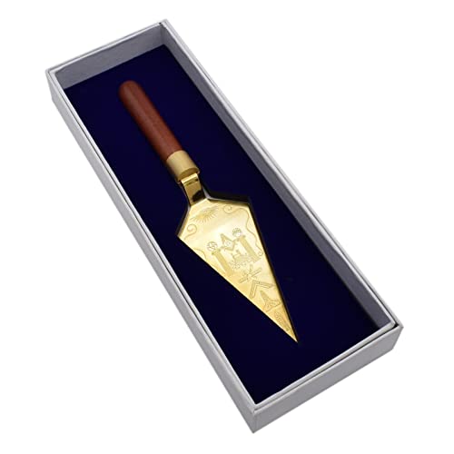 Masonic Freemason Symbolic Metal with G Design Golden Trowel Presented in a Gift Box - Image 2