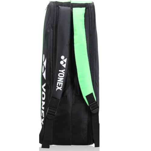 Image of YONEX ACE2 Badminton Racquet Kit Bag | Durable Sports Racket Bag with Spacious Compartments | Lightweight & Comfortable Carry (Jet Black /Lime Punch)
