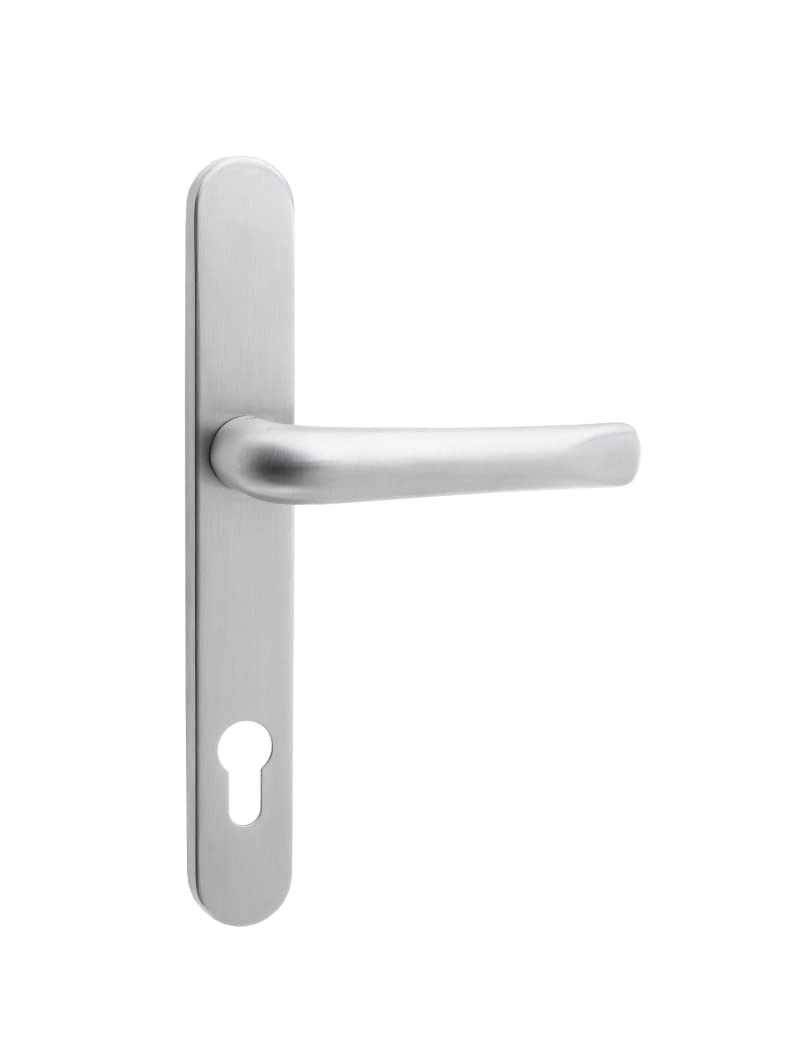 Mila Silver Brushed Satin Supa Stainless Steel Door Handle 92Mm Pz 211Mm Screw Satin Silver