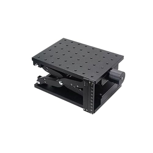 Attuatori lineari EJGMCNSGB Piattaforma di Sollevamento Verticale Manuale a Forbice con ASSE Z, Piattaforma di Spostamento lineare 120 * 80 210 * 150 mm HTZ120 HTZ210 (HTZ210 120 mm)
