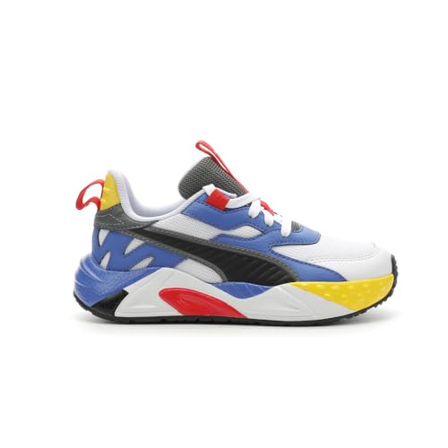 PUMA Kids Boys Rs-Trck Primary Lace Up Sneakers Shoes Casual - Blue, White