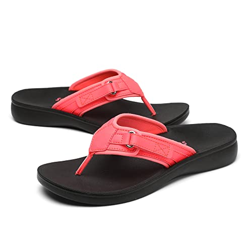 Image of SOLLBEAM Womens Original Orthotic Comfort Thong Style Flip Flops Sandals With Arch Support Heel Cup