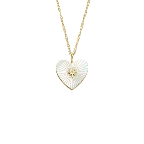 Image of Fossil Locket Necklace for Women