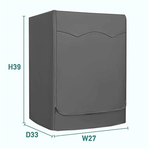 Washer/Dryer Cover,Washer and Dryer Covers,Washine Machine Cover for Waterproof and Dustproof Thickening Front-Loading Machine W27 D33 H39 in (Gray)