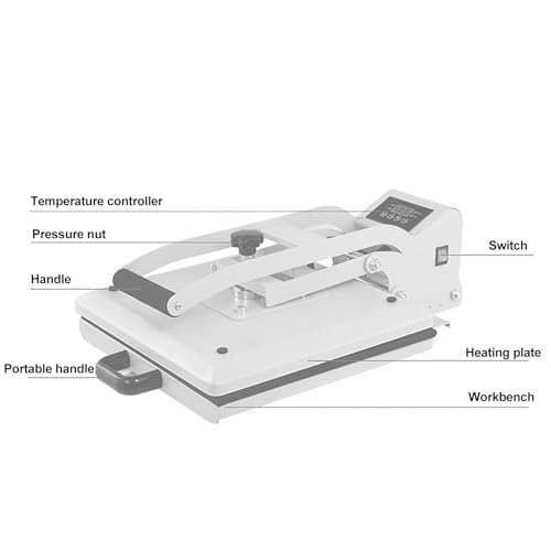 Multifuncional prensadora térmica 15x15 pulgadas miniatura 6