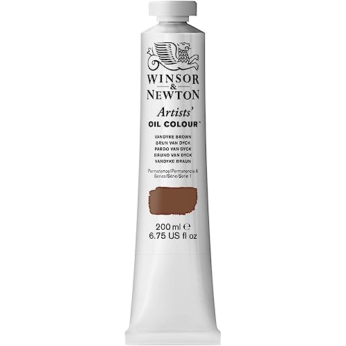 Winsor & Newton Artists' Oil Color, 200ml (6.75 oz) Tube, Vandyke Brown by Winsor & Newton - Used condition - US$32.04