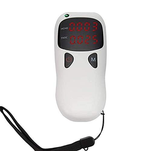 Luftqualitätsmonitor Formaldehyd-Detektor mit LED-Anzeige Tragbare genaue Luftqualitätsprüfung,Indoor Pollution Meter Sensor HCHO TVOC