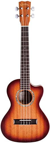 Cordoba 15TM-CE Ukulélé Tenor Finition Edgeburst – Ukulele tenor - Les Beatles, Paul McCartney, John Lennon, RIngo Starr, George Harrison Cordoba 15TM-CE Ukulélé Tenor Finition Edgeburst - Ukulele tenor