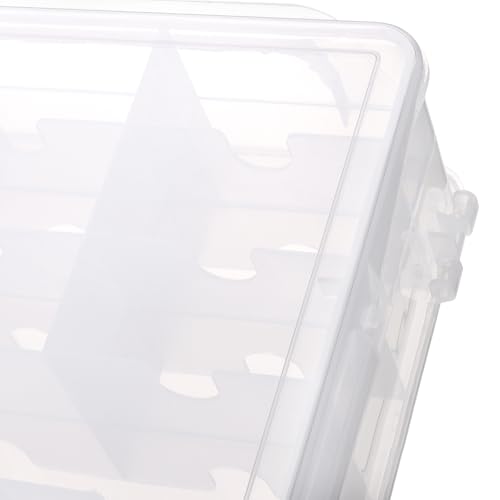 Image of 2 PCS 46 Grids Sewing Organizer, Double Sided Thread Box Storage,Small Clear Compartment Plastic Organizer Box for Embroidery Floss Sewing Threads Needles Beads Small Crafts
