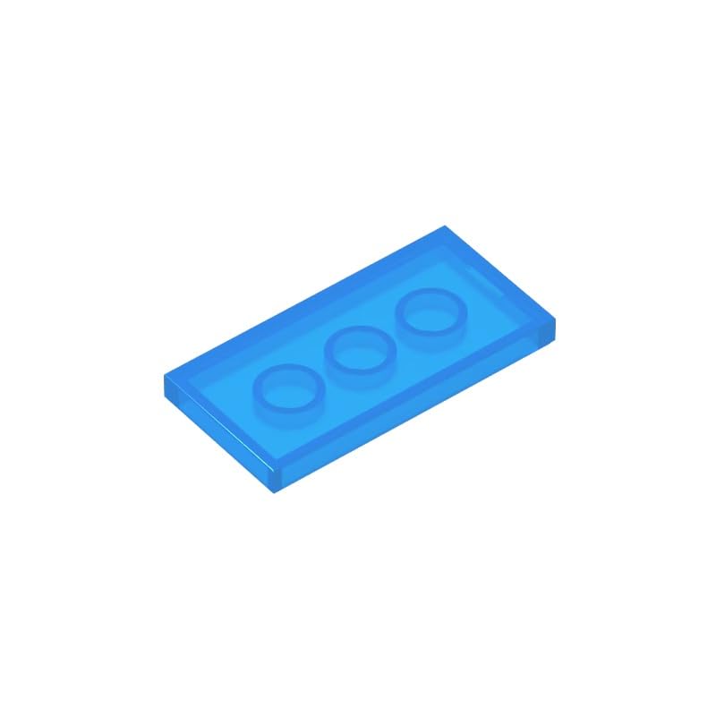 XYEIUGO Gobricks 87079 Foundation Plate Tile 2x4 with Groove 50 Pieces GDS-614 Building Blocks Color:Trans-Dark Blue
