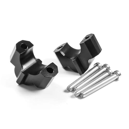 Elevador manillar BMW S1000R para eliminar dolor de espalda en moto negro