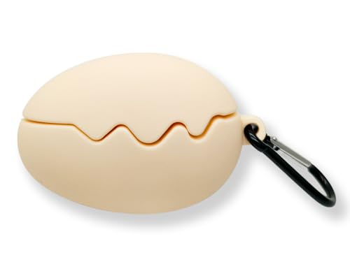 Funda de Silicona 3D Dibujos Animados Compatible con AirPods Pro 3, AIYAAIYA Kawaii Impermeable Resistente a Golpes para la Caja de Carga de Auriculares Inalámbricos con Llavero (Egg)