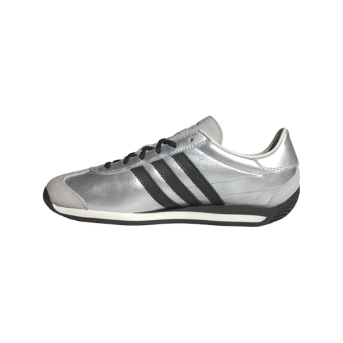 adidas Womens Country Og Metallic Lace Up Sneakers Shoes Casual - Silver3