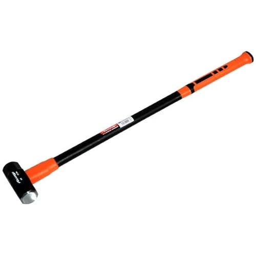 Neilsen CT1294-6lb Sledgehammer with 33in Fibreglass Shaft and Thermoplastic Rubber Grip – Ideal for Striking and Construction Tasks