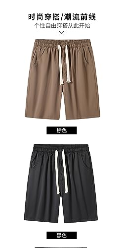 Short jogging hommes en soie glacée rouge taille S fluide - 2