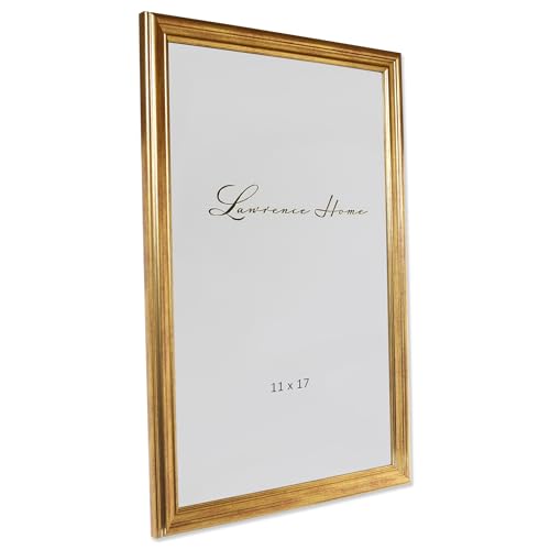 Image of Lawrence 536217 11x17 Sutter Burnished Gold Picture Frame