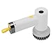 Hamwesh Electric Spin Scrubber, Cordless Brush with 3 Replaceable Heads, IPX7 Water Proof, Adjustable 2 Speeds for Bathroom Kitchen (White)