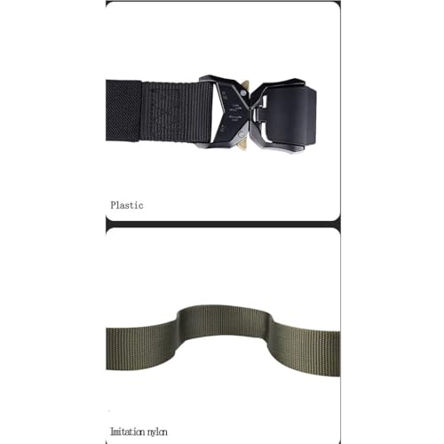 2-Pack Tactical Quick-Release Belt with Aluminum Alloy Buckle for Men's Outdoor Hunting Training Belts4