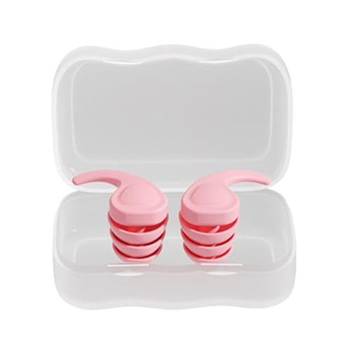 Tapones para los oídos de natación, tapones reutilizables con cancelación de ruido, tapones para los oídos de silicona suave, tapones para los oídos para dormir, tapones para los oídos impermeables
