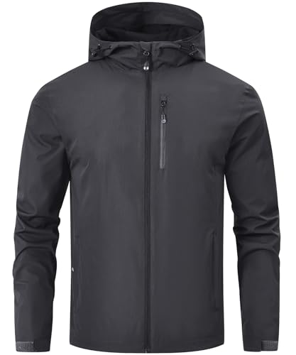 Imperméable respirant homme veste softshell pliable avec capuche camping