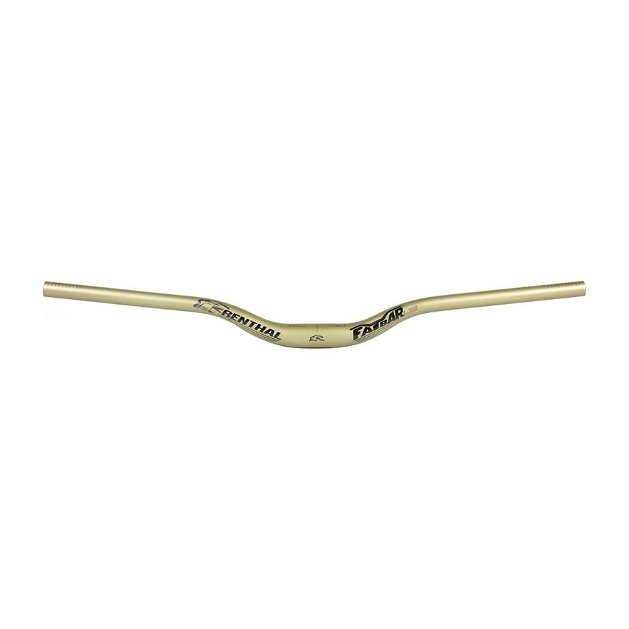 Renthal V3 Fatbar Lite 35mm Alloy MTB Handlebar - Lightweight, Strong Aluminum, Trail-Ready, 760mm Width, 40mm Rise, Gold Finish, Enduro & XC Performance