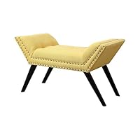 Algopix Similar Product 19 - Benzara Wesby Contemporary Bench, Yellow