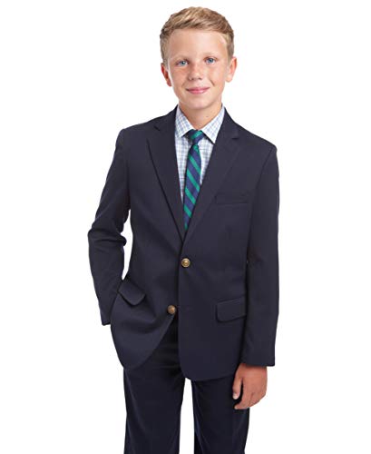 image for Tommy Hilfiger Big Boys' Classic Blazer Jacket, Masters Navy, 14