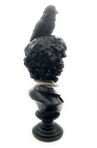 Estatua del busto de Edgar Allan Poe RUSTIX miniatura 6