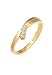 Produktbild DIAMORE Ring Damen Verlobung mit Diamant (0.06 ct.) in 585 Gelbgold Trio