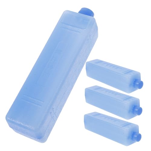 INOOMP 4 Piezas Paquete Hielo Reutilizable para Refrigeración Ice Packs para Fiambreras Camping y Uso Doméstico Sin Fugas y de Usar Diseño Ligero y Material Seguro