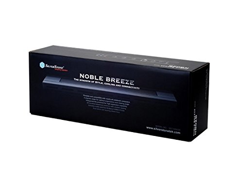 Silverstone NB02B Aluminum Notebook Docking Station w/Cooling Fan (Black)