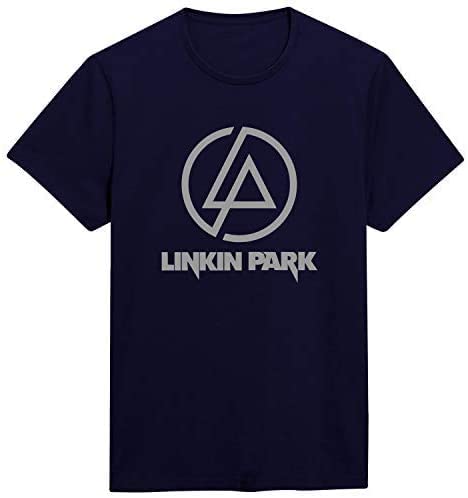 OtherLinkin Park Rock Music Band Navy Blue Round Neck T-Shirt For Men