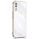 SEAHAI Hülle für Oppo Find X2 Lite, Galvanik Phnom Penh Design Ultra Dünn Glänzend Weich Silikon TPU Stoßfest Handyhülle Cover Flexibel Handytasche Schutzhülle, Weiß