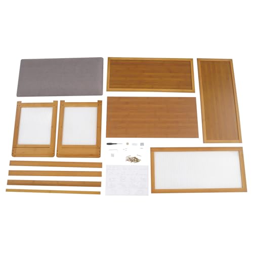 Banc à chaussures d'entrée moderne à 2 niveaux avec coussin - 6
