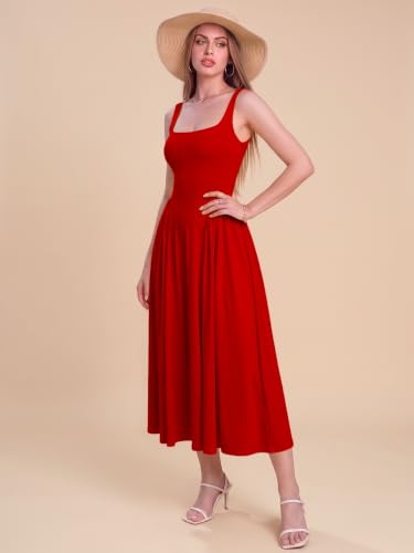 Image of Solid Fit and Flared Round Neck Gown for Women's & Girl's